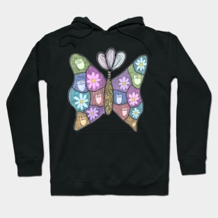 abstract butterfly Hoodie